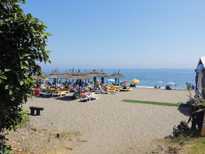 Lado de la playa en Marbella